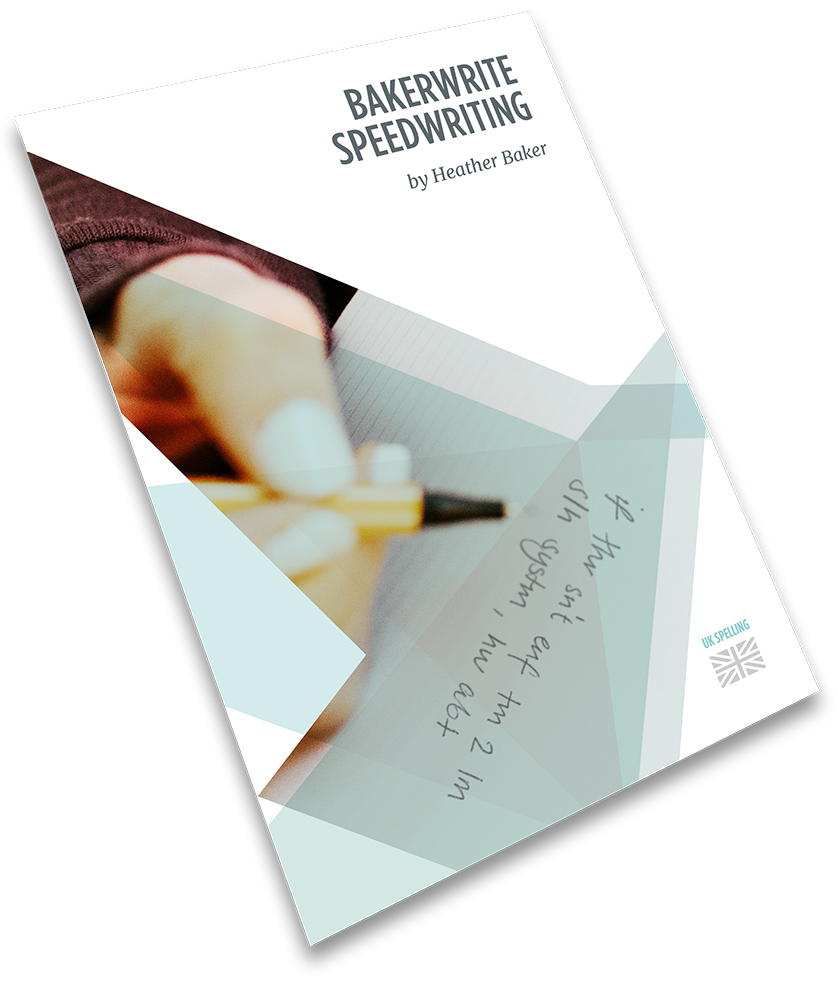 Bakerwrite Speedwriting - Tilted